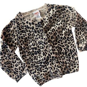 Gymboree Leopard Animal Print Cardigan Sweater 12-18 Months NWT